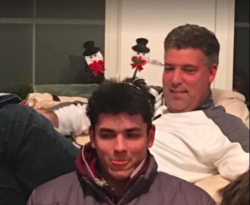 Mark and Trey Galloway share a laugh as father and son.